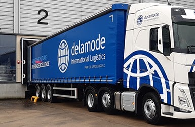 Delamode branded truck