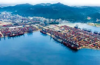 Yantian Container Terminal in China